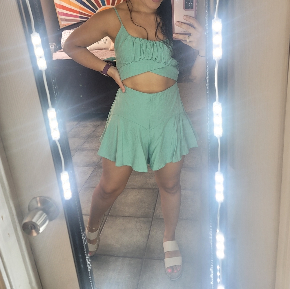 Romper from blush boutique size M in mint